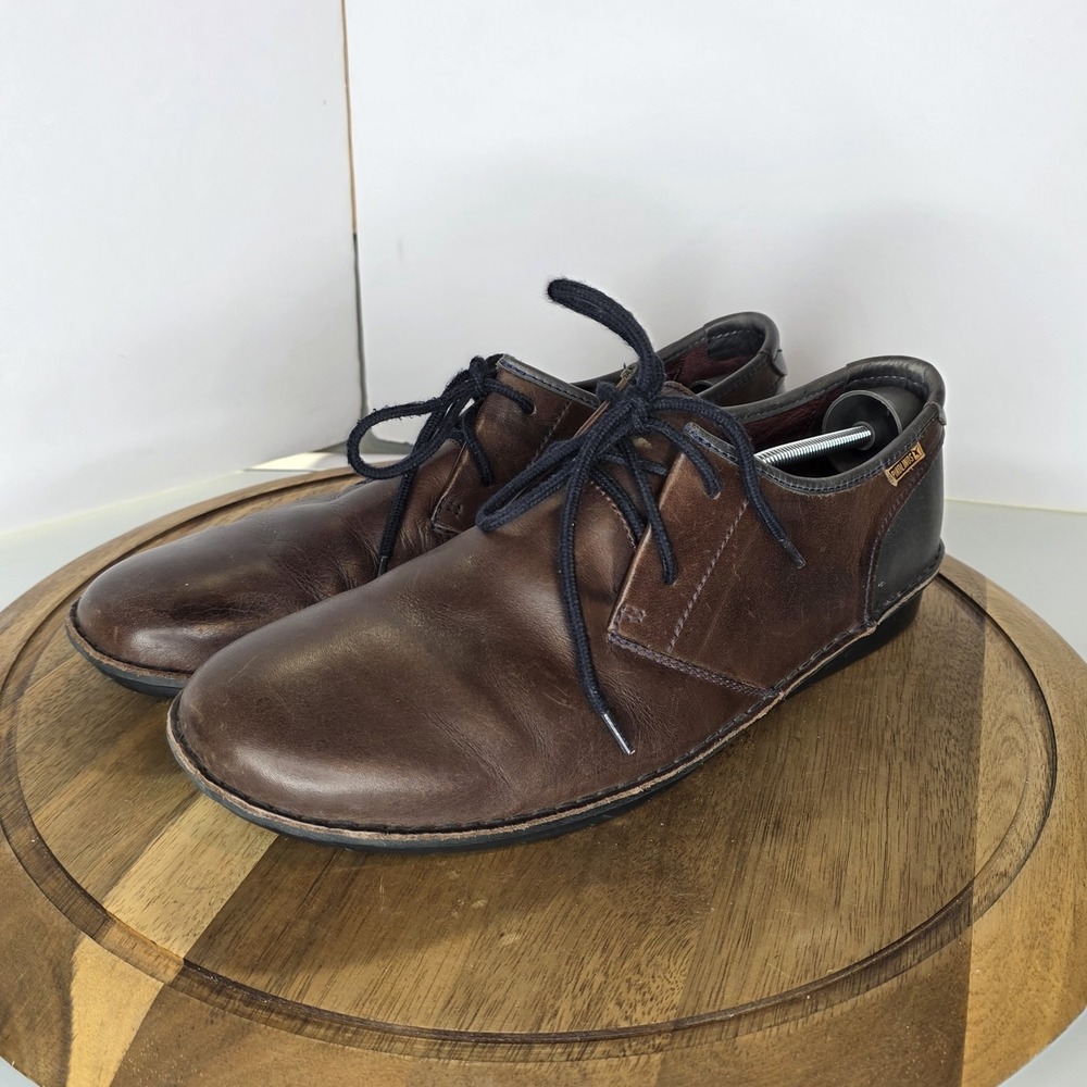 PIKOLINOS SANTIAGO BROWN LEATHER DRESS OXFORDS SHOES US MENS SZ 13 M EU 46